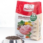 Racioniq Mini & Medium Puppy Turkey 1 кг./Сухой корм для щенков малых и средних пород, питательное мясо индейки