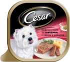 Cesar 100 гр./Цезарь консервы для собак Бефстроганов из говядины с сыром и укропом