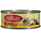 Berkley 100 гр./Беркли Консервы для кошек утка, индейка     №6