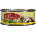 Berkley 100 гр./Беркли Консервы для кошек цыпленок, овощи       №8