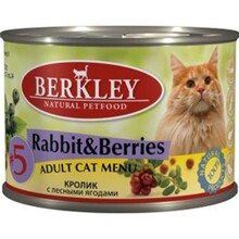 Berkley 200 гр./Беркли Консервы для кошек Кролик с лесными ягодами №5