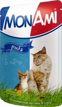Mon Ami//Мон Ами консервы в фольге для кошек рыба 100 г