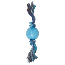 Triol/Игрушка  для собак Мяч с веревочной ручкой из ц/литой резины , 200мм, BW046