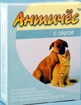 Античес с серой//противоаллергическое, противовоспалительное средство для кошек и собак 60 г