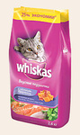 Whiskas 5 кг./Вискас сухой корм для кошек Вкусные подушечки с паштетом Морское ассорти с лососем, тунцом и креветками