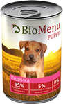BioMenu PUPPY 410 гр./БиоМеню консервы для щенков с индейкой