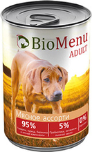 BioMenu ADULT410 гр./БиоМеню консервы для собак Мясное ассорти