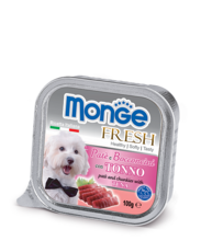 Monge Dog Fresh 100 гр./Монж консервы для собак Нежный паштет из тунца