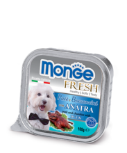 Monge Dog Fresh 100 гр./Монж консервы для собак Нежный паштет из утки