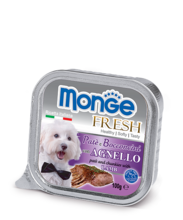 Monge Dog Fresh 100 гр./Монж консервы для собак Нежный паштет из ягненка