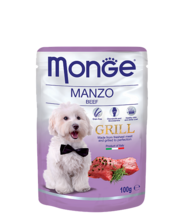 Monge Dog Grill  100 гр./Консервы для собак с кусочками свежайшего мяса говядины
