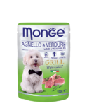 Monge Dog Grill  100 гр./Консервы для собак кусочками свежайшего мяса ягненка и овощами