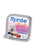 Monge Dog Fruit 100 гр.//Монж консервы для собак Нежный паштет из курицы с малиной