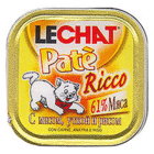 Lechat Pate Ricco//Лешат консервы для кошек с мясом  уткой и  рисом 100 г