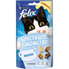 Felix 60 гр./Феликс Хрустящее Лакомство  для взрослых кошек с молоком