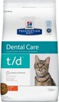 Hills Prescription Diet t/d  1,5 кг./Хиллс сухой корм для кошек при заболеваниях полости рта