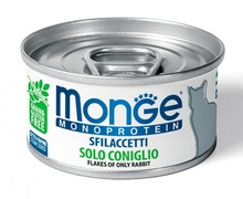 Monge Cat Monoprotein 80 гр./Монж консервы для кошек хлопья из кролика