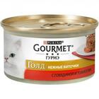 Gourmet Gold 85 гр./Гурме Голд Нежные Биточки консервы для кошек с говядиной и томатом