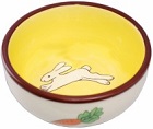 №1/Миска керам. рисунок заяц и морковка/МКР218