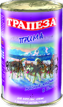 Трапеза Прима//консервы для собак 1240 г
