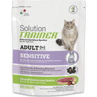 Trainer Сухой корм Solution Sensitive Adult д/чувст.кошек с уткой и экстрактом ананаса 300 гр.