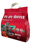 Pi-Pi-Bent 5 кг./Наполнитель комкующийся для котят