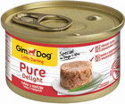GimDog Pure Delight 85 гр./Джимдог консервы для собак из тунца с говядиной