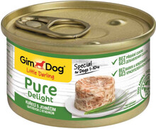 GimDog Pure Delight 85 гр./Джимдо консервы для собак из цыпленка с ягненком