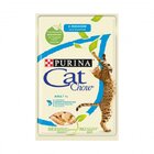 Cat Chow 85 гр./Кет Чау паучи для кошек кусочки в желе с лососем и зеленой фасолью
