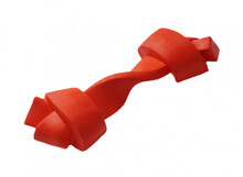 HOMEPET Игрушка для собак  косточка для чистки зубов красная каучук (79006)
