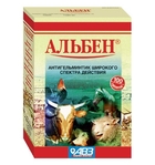 Альбен//антигельминтик для сельскохозяйственных животных 100 таб