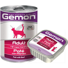 Gemon Adult Pate with Beef 100 гр./Гемон Консервы для кошек паштет с говядиной