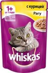 Whiskas 85 гр./Вискас консервы в фольге для кошек Рагу с курицей