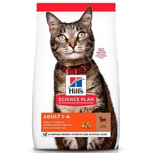 Hills Science Plan Feline Adult Optimal Care with Lamb 1,5 кг./Хиллс сухой корм для взрослых кошек с ягненком