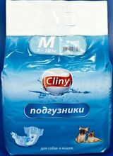 Cliny//подгузники для собак и кошек M 5-10кг 9шт