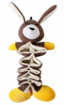 Игрушка Mr.Kranch для собак Зайчик с карманами под лакомство 36 см/000022