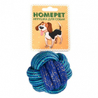 HOMEPET SEASIDE Ф 6 см игрушка для собак узел из каната сине-голубой 