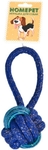 HOMEPET SEASIDE Ф 6 см х 22 см игрушка для собак узел из каната с петлей сине-голубой