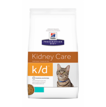 Hills Prescription Diet k/d 400 гр./Хиллс сухой корм для кошек  полноценный диетический рацион при заболеваниях почек, МКБ Тунец