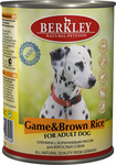Berkley 400 гр./Беркли консервы  для собак с олениной и коричневым рисом