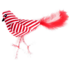 Petpark игрушка для кошек Птичка с перьями 25 см красно-белая