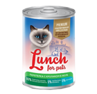 Lunch for pets Premium 400 гр./Консервы для кошек Перепелка с кроликом в желе