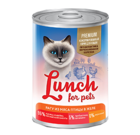 Lunch for pets Premium 400 гр./Консервы для кошек Рагу из мяса птицы в желе