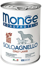 Monge Dog Monoprotein Solo400 гр./Консервы для собак паштет из ягненка