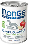 Monge Dog Monoprotein Fruits 400 гр./Консервы для собак паштет из кролика с рисом и яблоками