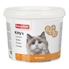 Beaphar Kitty`s Mix 750 таб./Витаминизированное лакомство-сердечки для кошек с таурином, биотином, протеином и сыром