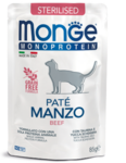 Monge Cat Monoprotein кош конс 85гр.для стерилизованных кошек говядина