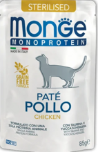 Monge Cat Monoprotein кош конс 85гр.для стерилизованных кошек курица
