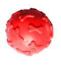 HOMEPET/ Игрушка для собак мяч с рисунком косточки с пищалкой 6 см.