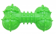 HOMEPET Игрушка для собак кость с шипами с отверстиями для лакомств 14 см. (71122)